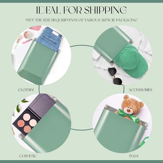 Metronic Poly Mailers 10x13 100 Pcs, Shipping Bags for Clothing, Strong Adhensive Mailing Bags, Shipping Envelopes for Small Business, Tear-resistant Mailer Envelopes Bags in Grayed Jade Green