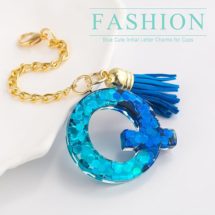 Letter Charm Accessories for Stanley Cup 1 PCS Cute Initial Keychain Handle Charm for Stanley Tumbler for Women