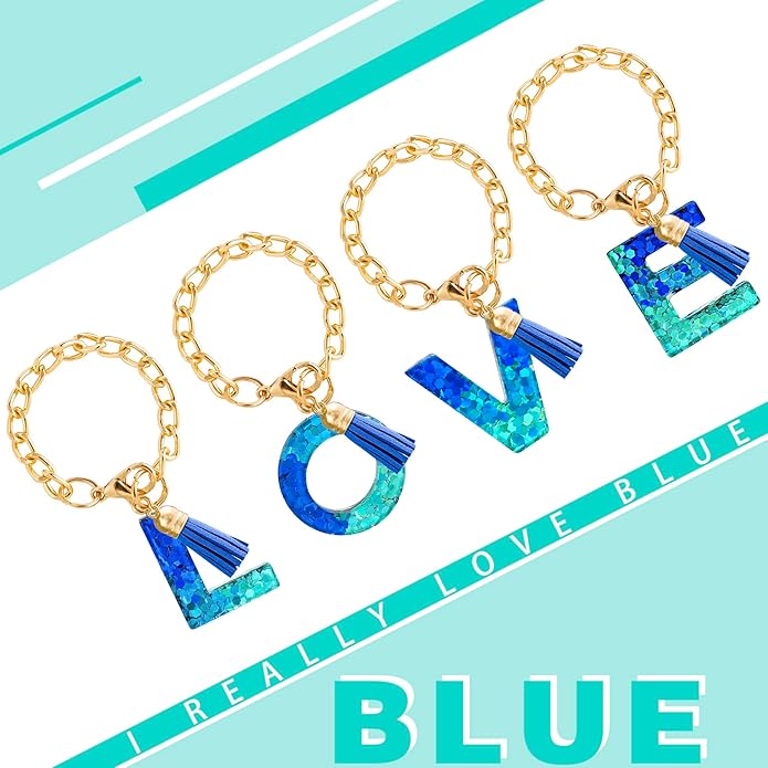 Letter Charm Accessories for Stanley Cup 1 PCS Cute Initial Keychain Handle Charm for Stanley Tumbler for Women