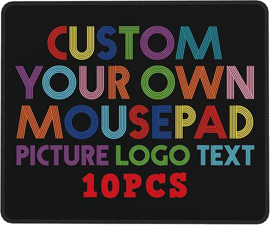 Mouse Pad Personalized, 7 * 8.6in Custom Mouse Pads for Desk 10 PCS, Computer Desk Work Desks Accessories, Office Supplies, Computer Mouses Pad, Mouse and Keyboard Pad