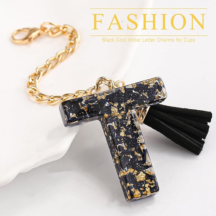 Letter Charm Accessories for Stanley Cup 1 PCS Cute Initial Keychain Handle Charm for Stanley Tumbler for Women