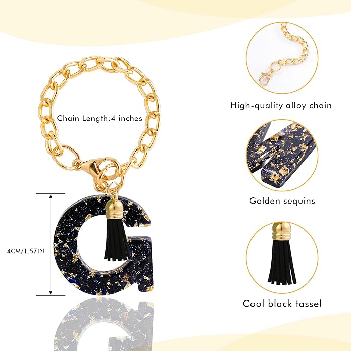 Letter Charm Accessories for Stanley Cup 1 PCS Cute Initial Keychain Handle Charm for Stanley Tumbler for Women