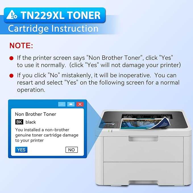 TN229XL TN229 Toner 5 Pack Compatible Replacement for Brother TN229 TN229XL Toner Cartridges for MFC-L3780CDW HL-L3280CDW MFC-L3720CDW HL-L3220CDW HL-L3300CDW HL-L3295CDW Printer