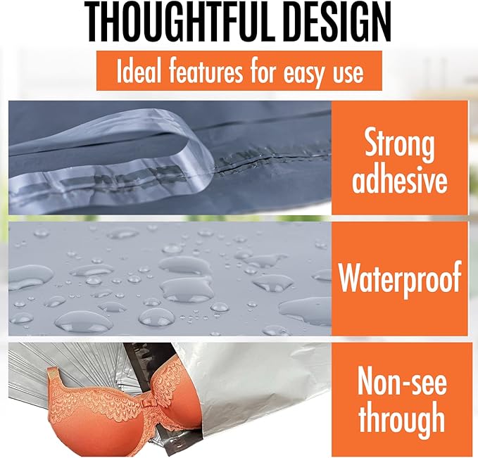 Large Shipping Bags | Jumbo Poly Mailers for clothes | Strong Thick Mailing Bags with Self Adhesive | Self Sealing Shipping Envelopes (24x36-10 Bags)