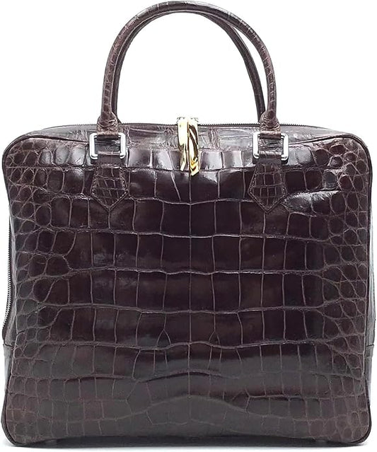 Masami Handmade Genuine Crocodile Leather Business Bag, Briefcase, Japanese brand, Leather bag