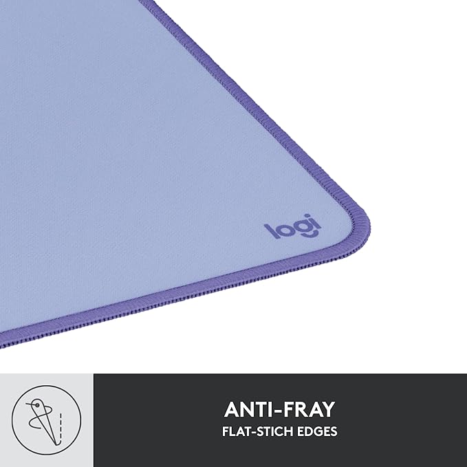 Logitech Desk Mat - Studio Series, Multifunctional Large Desk Pad, Extended Mouse Mat, Office Desk Protector with Anti-Slip Base, Spill-Resistant Durable Design, in Lilac