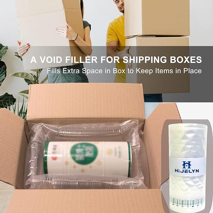 Packing Air Pillows for Shipping 600 Count Packaging Air Bags Inflatable Shipping Supplies Box Filler Alternative to Packing Peanuts, Purse Stuffers for Shape 4.72" x 9.84"