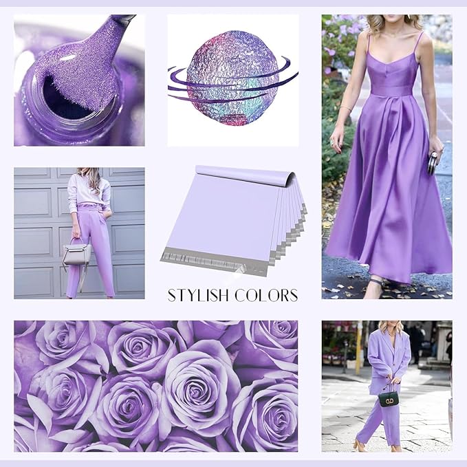 Metronic Poly Mailers 19x24 Inch 500 Pcs, Large Shipping Bags for Clothes, Shipping Envelopes for Small Business, Strong Adhensive Mailing Bags, Lilac Purple