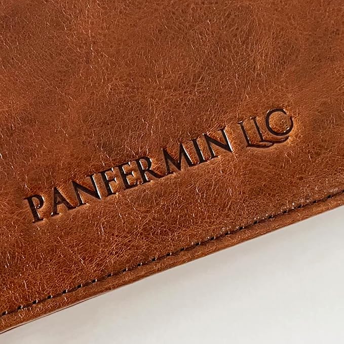 Leather Portfolio for 12.9-inch iPad Pro (2018/2020/2021/2022), Business Tablet Portfolio Case for Men, Personalized Padfolio for Women, Custom Portfolio Folder for A4 Notepad (Brown, Custom)