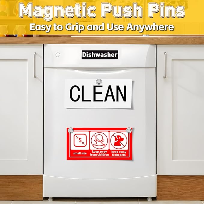 VNDUEEY 90 Pack Fridge Magnets Whiteboard Magnets Refrigerator Magnet, Small and Strong Magnet for Locker, Dry Erase Board, Home, Office, Classroom, Kitchen