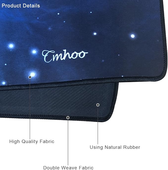 Large Mouse Pad Gaming XXL & Desk Keyboard Mat Size (35.4x15.7x0.1IN, 90x40 Sky Blue)