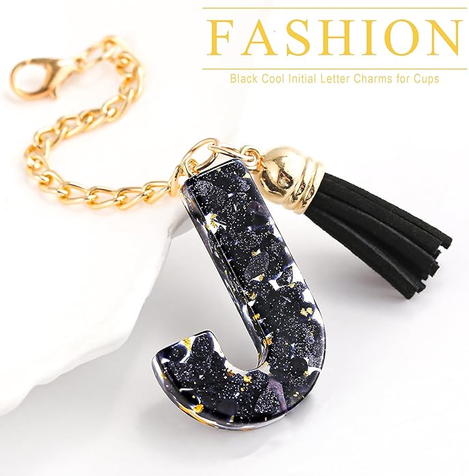 Letter Charm Accessories for Stanley Cup 1 PCS Cute Initial Keychain Handle Charm for Stanley Tumbler for Women