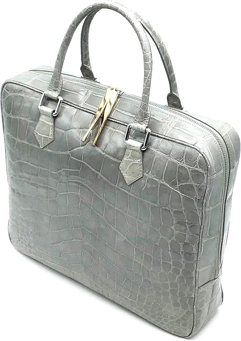 Masami Handmade Genuine Crocodile Leather Business Bag, Briefcase, Japanese brand, Leather bag