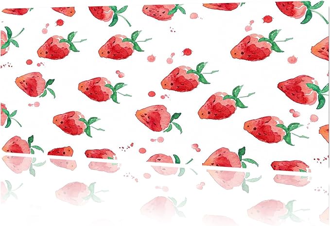 MAYCARI Cute Desk Mat Cartoon Desk Pad Mouse Pad Kawaii Large Strawberry Gaming Mousepad XXL Laptop Keyboard Desktop Writing Pad for Girls Students 31.5"X15.7"