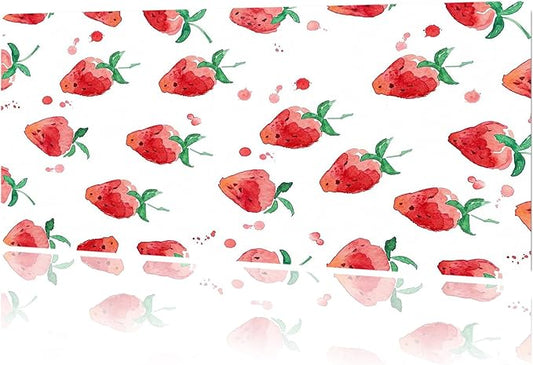 MAYCARI Cute Desk Mat Cartoon Desk Pad Mouse Pad Kawaii Large Strawberry Gaming Mousepad XXL Laptop Keyboard Desktop Writing Pad for Girls Students 31.5"X15.7"