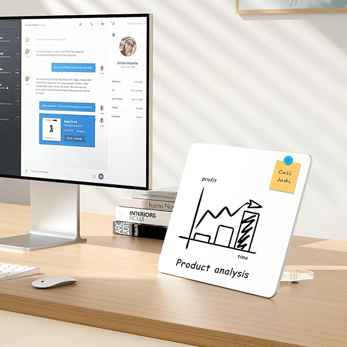 Magnetic Whiteboard for Home Office,Dry Erase Board with Stand, 13.7"x10.2", 3 Markers, 4 Magnets and 1 Eraser, Drawing Board for Kids, Office, School, Classroom,Classroom, School, Office Use