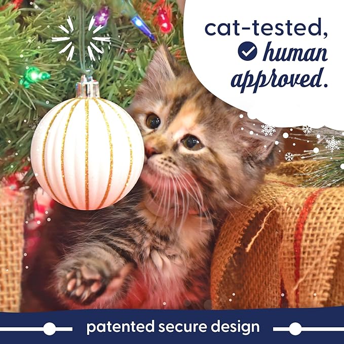 ORNAMENT ANCHOR Ornament Hooks for Hanging Christmas Decorations - No-Slip Hanging Hooks for Xmas - Heavy Duty Christmas Tree Ornaments Hanger Hooks for Small & Large Ornaments (Green, 36 Count)