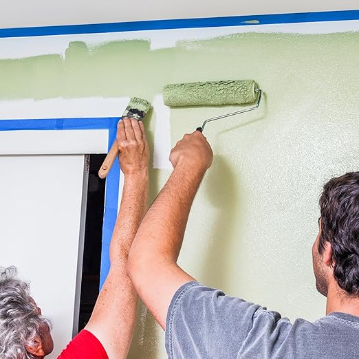 NEOACT 30 Rolls Blue Painters Tape 1 Inch Wide, 55 Yards Multi-Surface Bulk Masking Tape with Sharp Lines,Residue Free Painting for Indoor and Outdoor,Home,Wall