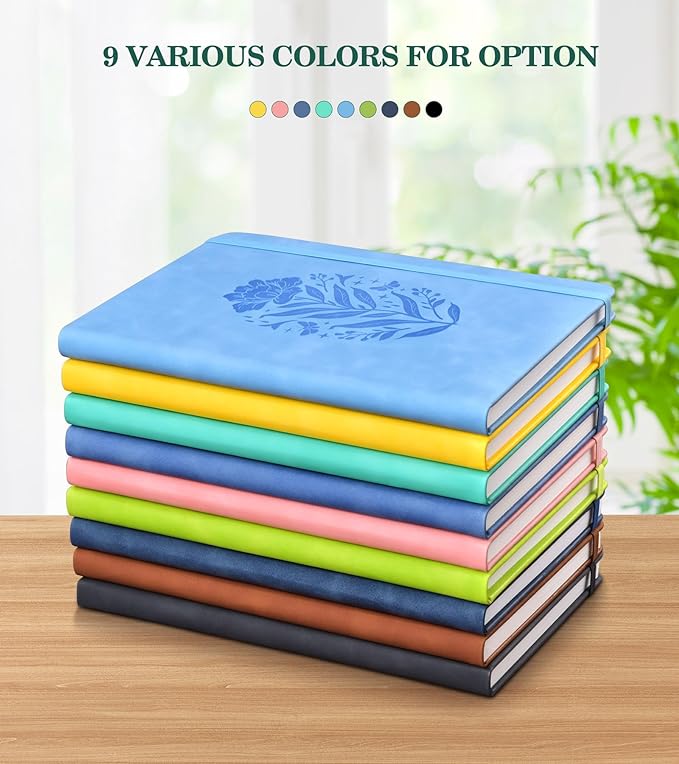 Lined Journal Notebook for Women, Pink Hardcover Leather Journaling Notebooks 8.5" x 11", A4 200 Pages Big Journals for Writing, College Ruled Notebook for Work School, Note Taking, Business Diary