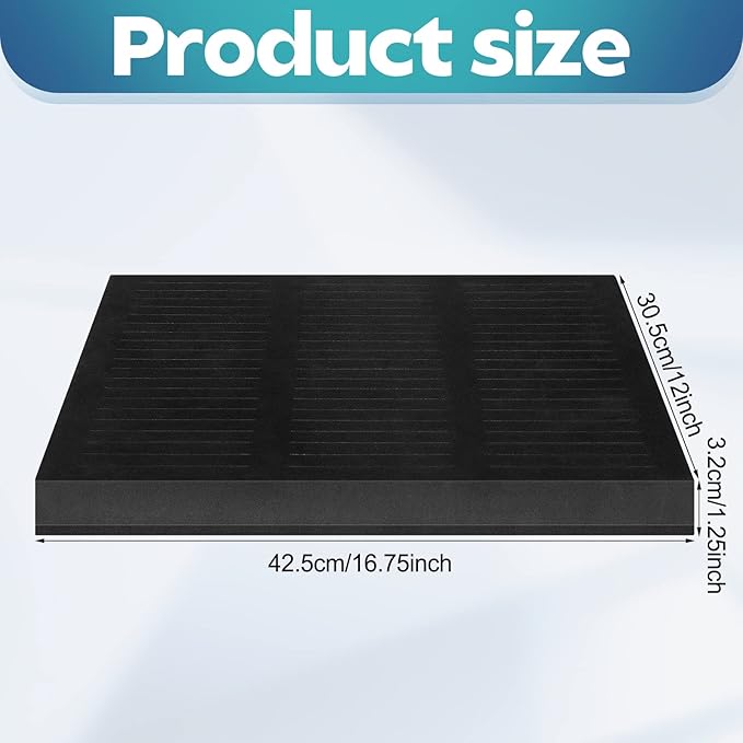 Lincia 4 Pcs Name Badge Holder ID Badge Tray Organizer Name Badge Organizer Badge Foam Holds 60 Badges ID Tag Name Badge Organizer Name Tag Holders for Office, 16 3/4 x 12 x 1 1/4 Inch