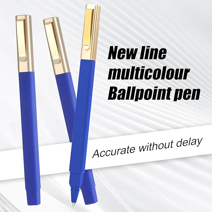 36 Pack Gel Pens Blue 0.5mm Medium Point Blue Gel Ink Pens with Cap Quick Drying Ballpoint Pen Smooth Writing Fine Point Pen for Journaling School Office Supplies