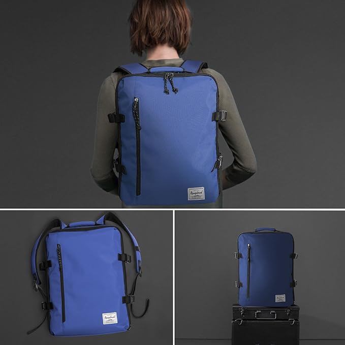 Lightweight Travel Backpack Personal Item Size for Men Women Carry-On Daypack 15.6-inch Laptop, Commute Gym Sport, Blueberry