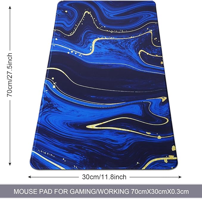 Large Gaming Mouse Pad with Stitched Edges,[27.5x11.8In] Extended Mouse Pad with Non-Slip Natural Rubber Base for Gamer/Desktop/Office/Home 70x30 Quicksand03