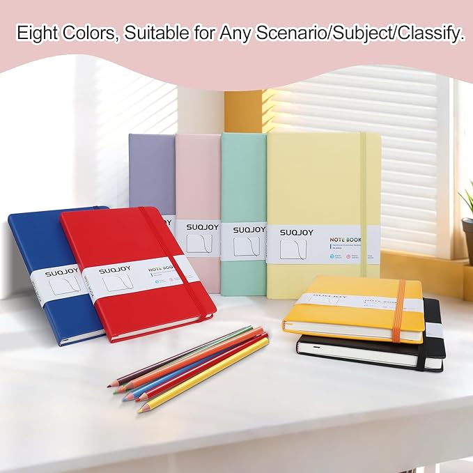 Lined Journal Notebooks for Writing, 100 GSM Thick Paper, 1 Pack Hardcover Notebooks, A5 College Ruled Notebook, Journaling Notebook for School/Travel/Office (Pink- 1 Pack)