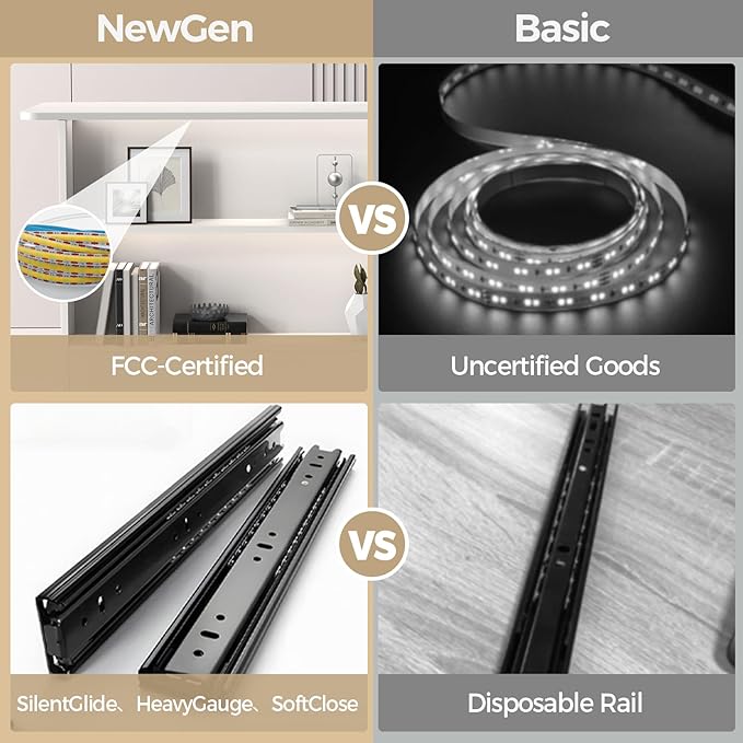 Modern Reception Desk with LED Lights - 59" Front Desk Reception Counter with Dual Display Shelves & Hidden Cable Management, Lockable Drawer & Storage Cabinet for Office, Salon, Spa, Retail, Right