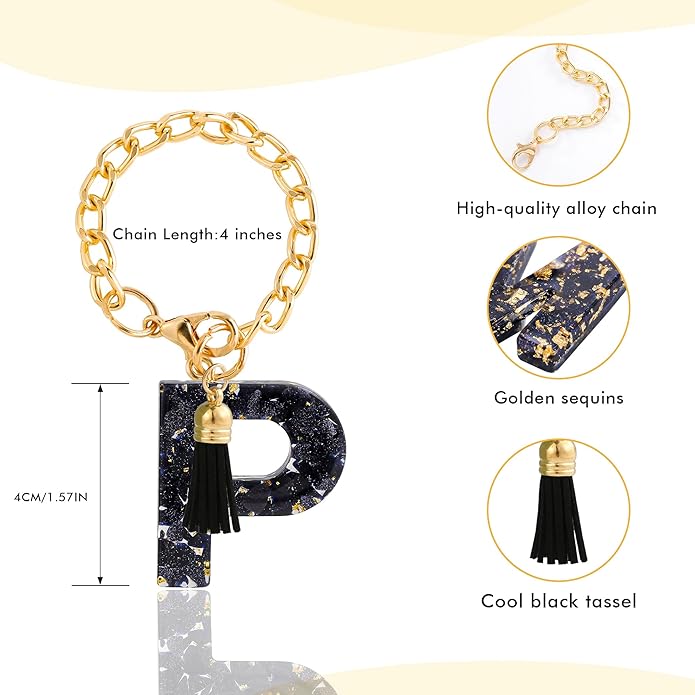 Letter Charm Accessories for Stanley Cup 1 PCS Cute Initial Keychain Handle Charm for Stanley Tumbler for Women