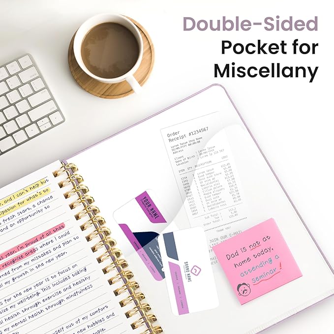 Lined Spiral Notebook Journal for Work, 300 Pages Thick B5 (7.1"x10") College Ruled Journal for Women & Writing, Hardcover Notebook for Note Taking, Perfect for Office Home School Supplies, Purple