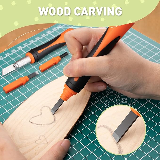 Exacto Knife, 22-Piece Exacto Knife Set, Hobby Knife with Exacto Blades, Craft Knife for Modeling, Carving, Precision knife for Stencil, Crafting, Scrapbooking, Art Knife