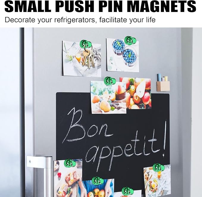 LOVIMAG Fridge Magnets 20Pcs Refrigerator Whiteboard Small Strong Magnet Classroom Kitchen Accessories Decorative Locker Set Decor Must Haves Office Calendar Refrigerador Magnetic Cute Crafts Green