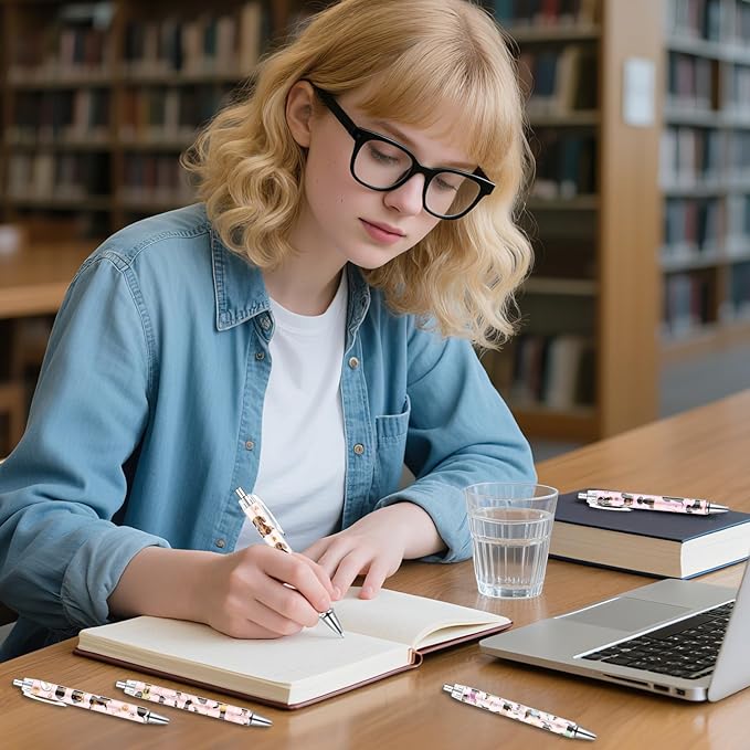 Dachshund Ballpoint Pens Gifts - 24PCS Cartoon Gogs Pen Set Retractable Smooth Writing Ballpoint Pen Dog Lovers Gift for Women Girls Teacher Students Teen Office School Party Supplies