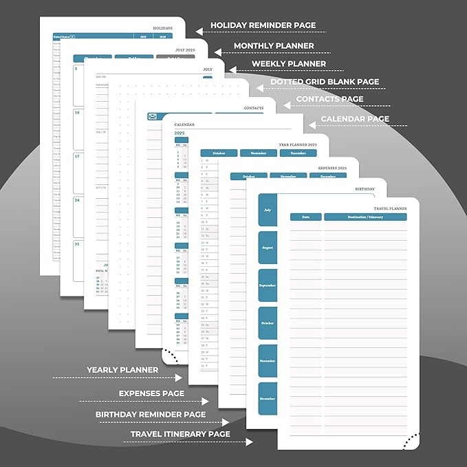 Weekly Monthly 2026 Planner (Jan.26-Dec.26),6.5"x3.75",12 Months Agenda Plan with Month Tabs & Pocket,Expenses/Note Pages, Appointment Book Calendar with Hardcover Vegan Leather Cover,Black