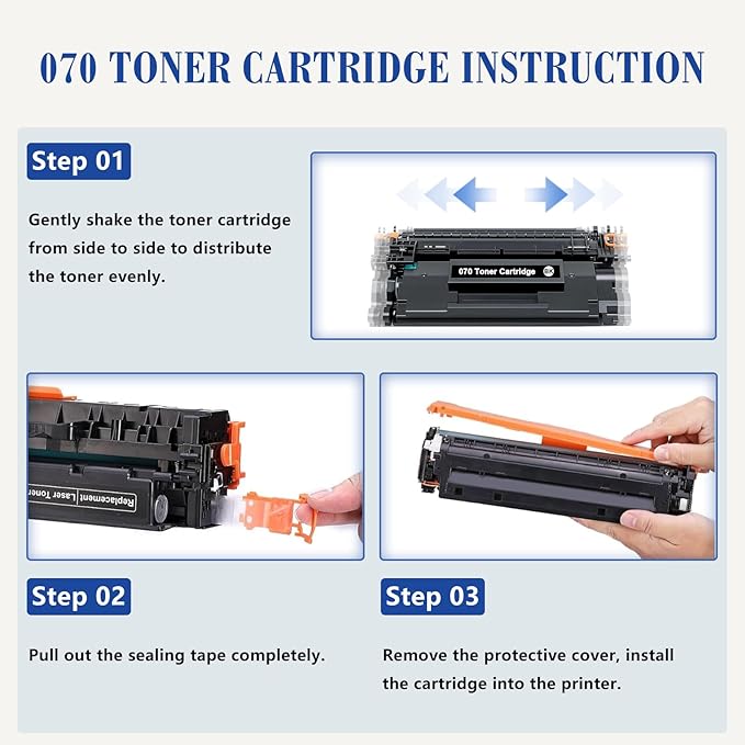 070 Toner Cartridge 070 Black Toner Cartridge Compatible Replacement for Canon 070 imageCLASS MF465dw MF462dw LBP247dw LBP247dw Printer-2Pack