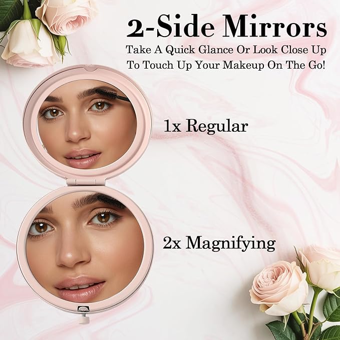 Nurse Christmas Birthday Gifts for Women Grils Nurse Week Day Gifts Stocking Stuffers Nursing Pink Makeup Mirror Nurses Practitioner Gift Graduation Appreciation Inspirational Gift for Nurses