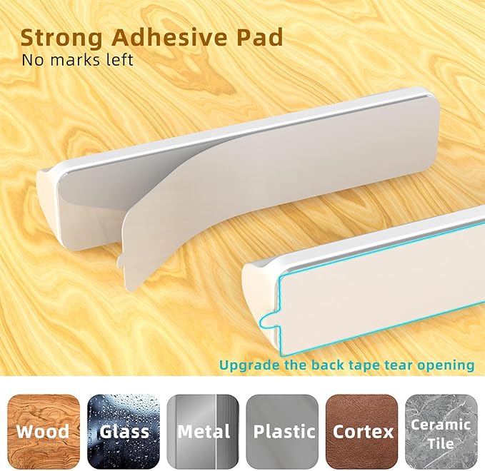 11PCS Cable Management Cord Holder Organizer, Magnetic Cable Clips Adhesive Wire Keeper, Under Desk for Bedside Nightstand Table Desktop USB Wall Car Office Workspace Accessories (Black)