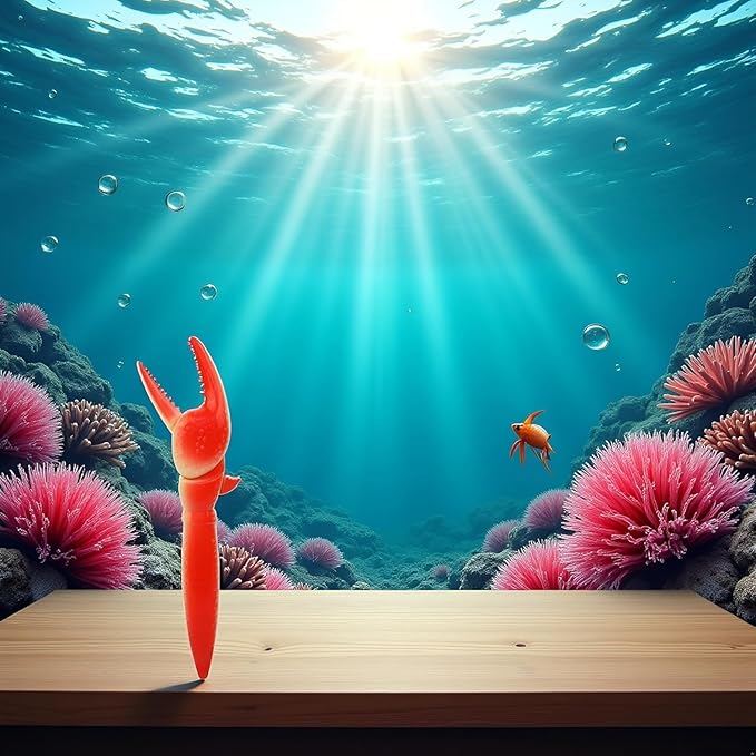 2Pcs Crab Lobster Claw Gel Pens, Ocean Themed Writing Pens, Novelty Office School Supplies