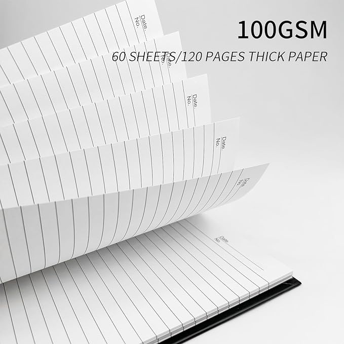 Large Lined Notebook Spiral Notebook 8.5" x 11"-4 Pack LINED Notebook 7mm Ruled Hardcover Notebook 120 Pages 100 GSM Thick Paper Notebook Hardcover Journal for School, Office,Study and Notes