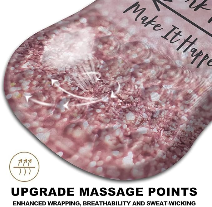 Mouse Pad Wrist Support, Ergonomic Mouse Pad with Massage Dot, Comfortable Computer Mouse Pad for Laptop, Wrist Rest Pain Relief Mousepad with Non-Slip PU Base for Office & Home, 12 x 8 in