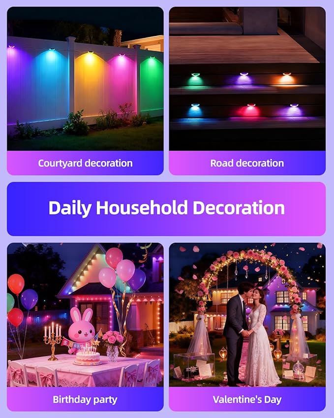 oneup 200FT Permanent Outdoor Lights for House, RGB+IC Smart LED Eave Light IP67 Waterproof, DIY Scene Modes, App Voice Control, DIY Timer, for Christmas Holiday Party Outside Decor