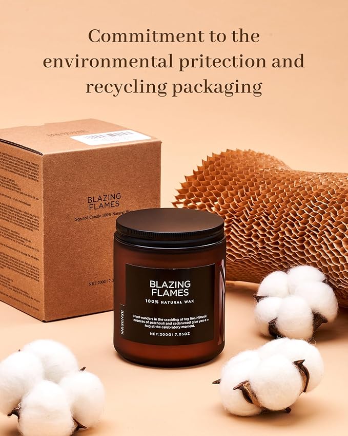 M&SENSE Creamy Vanilla Scented Candle, Clean Non Toxic for Women Teacher Friends, 7.05oz 50 Hours Bunr Time for Holiday Gifts, Single Wick Soy Wax Clean Candle Home Sweet for Housewarming