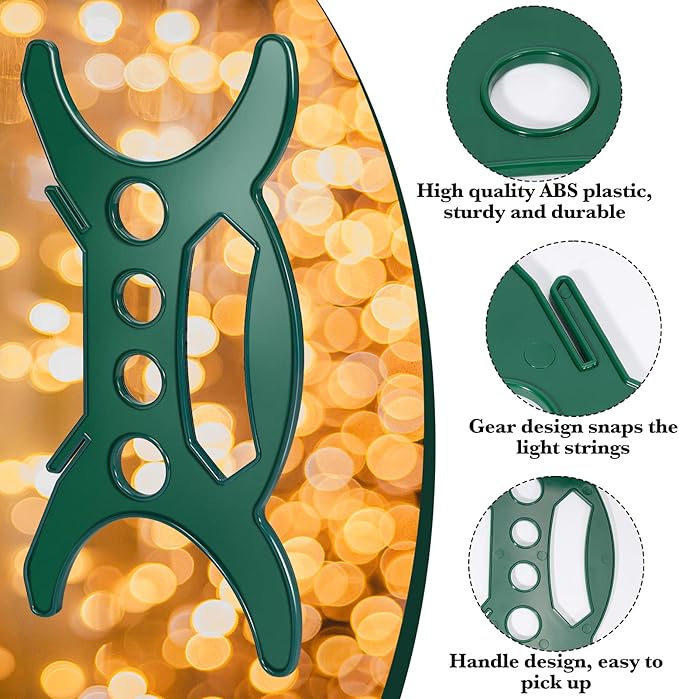 YUNVI 6 Pcs All Purpose Light Storage Holder, Christmas Light Wrap Storage Organizer, Holiday Light Storage Reels for Tree Lights,Extension Cord,Wire Hose Storage