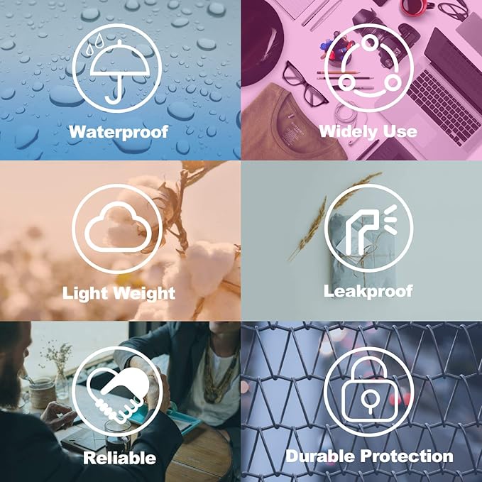 Metronic 6x9 Poly Mailer Envelopes 100 Pack Shipping Bags with Self Adhesive, Waterproof and Tear-Proof Postal Bags in White