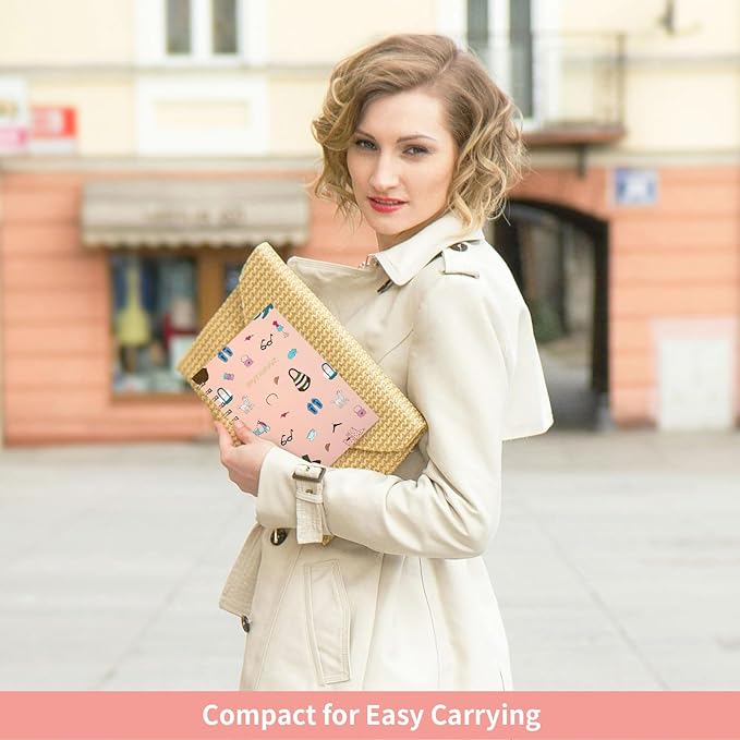 Lined Spiral Notebook College Ruled A5 Journal Book for Note Taking, 160 Pages Writing Journal for Office and Home School Supplies 5.8x8.2 inch - Pink Life