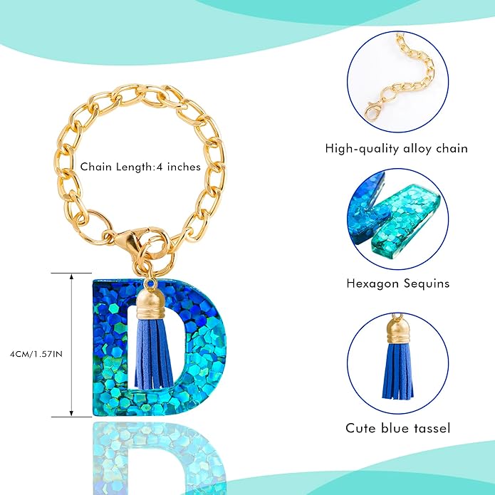 Letter Charm Accessories for Stanley Cup 1 PCS Cute Initial Keychain Handle Charm for Stanley Tumbler for Women