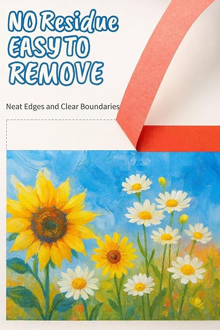 Colored Masking Tape 7-Pack, 1 Inch x 72 Ft (Total 504 Ft) Color Painters Tape Set, Colorful Craft Teacher Tapes Great for Labeling or Coding, Arts&Craft, DIY, Decoration Room, Classroom Supply