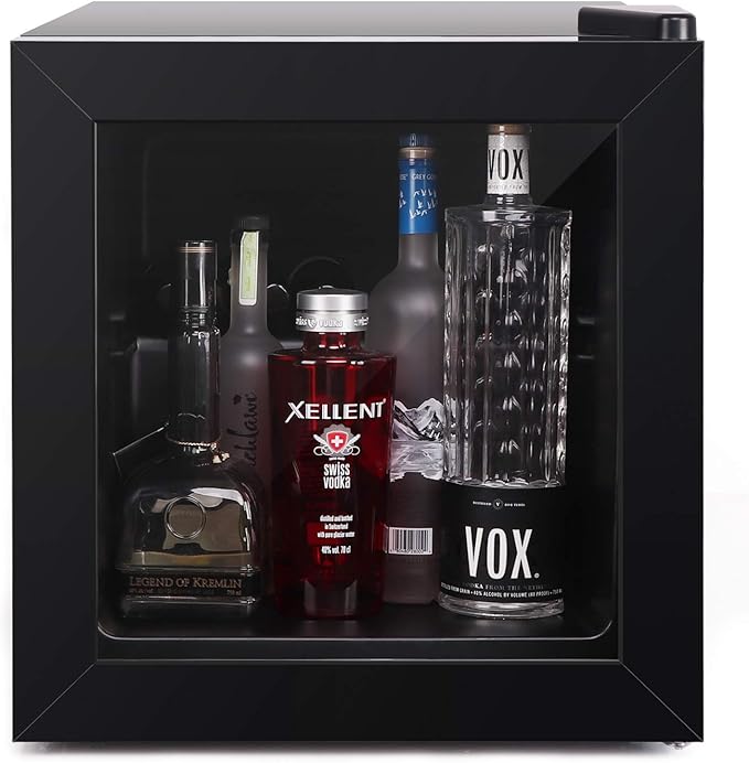 Northair Mini Freezer 1.1 Cu Ft with Glass Display Door 7 Temperature Settings for Ice Cream/Breast Milk/Sea Food/High-alcohol Liquor