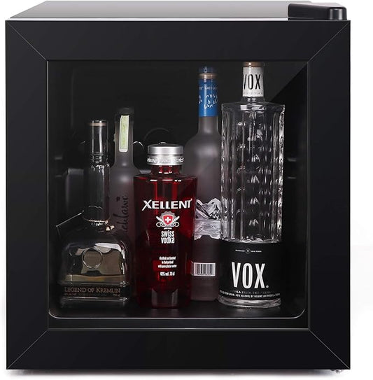 Northair Mini Freezer 1.1 Cu Ft with Glass Display Door 7 Temperature Settings for Ice Cream/Breast Milk/Sea Food/High-alcohol Liquor